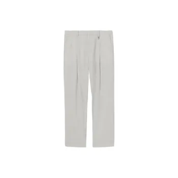 Burberry Monogram Motif Wool Wide Leg Trousers