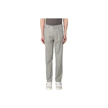 JACOB COHEN Carrot Scott Chambray Straight Leg Trousers