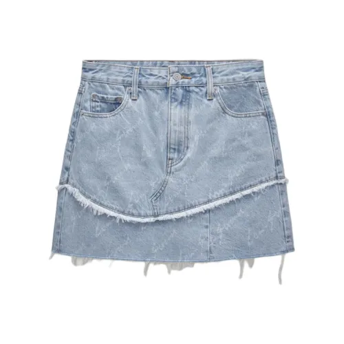 Levi's Denim Short Skirts Women's Light Blue