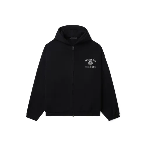Fear Of God Essentials Military Nylon Hooded Jacket Logo print Hoodie