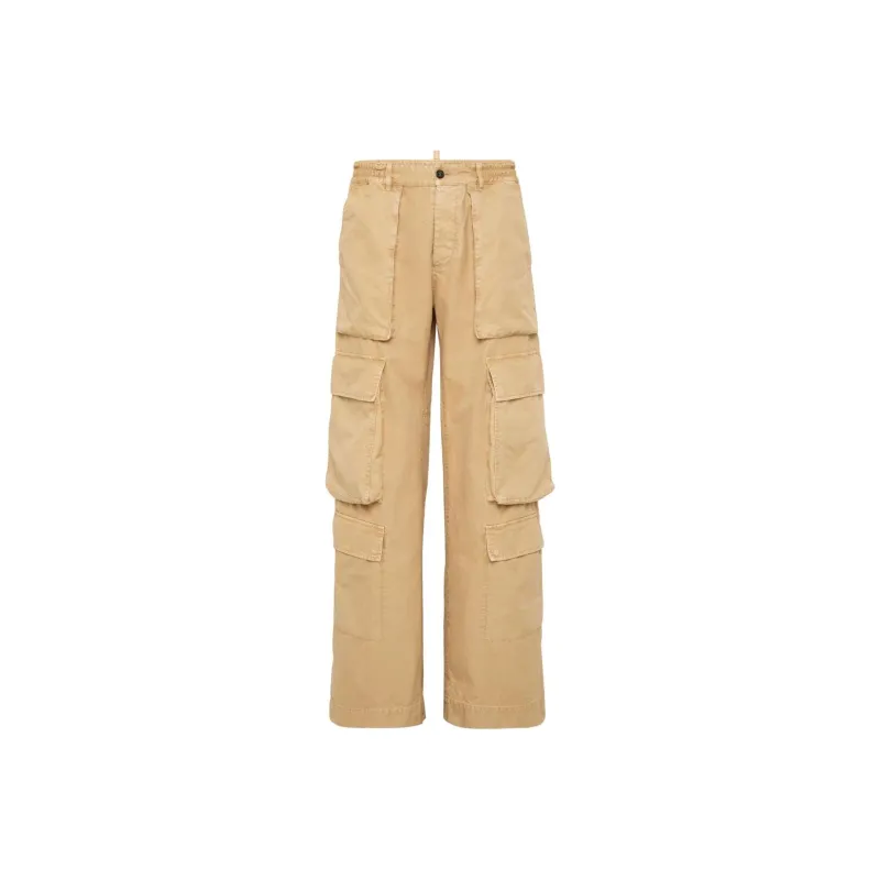 DSQUARED 2 Logo Printed Cargo Trousers-0