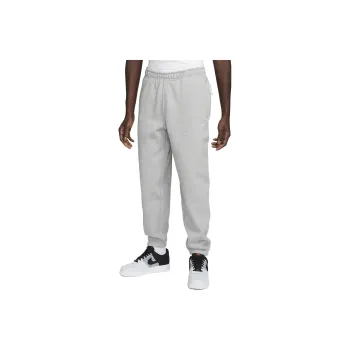 Nike Solo Swoosh Men's Fleece Pants Dark Grey Heather/White