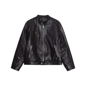 Stussy Cafe Racer Leather Jacket