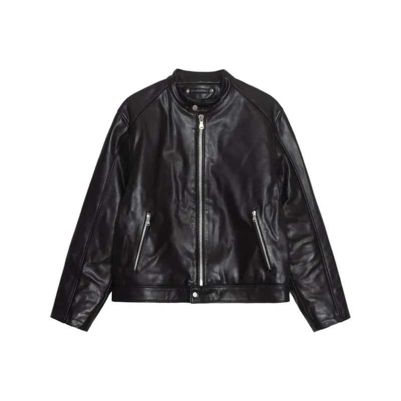 Stussy Cafe Racer Leather Jacket-0