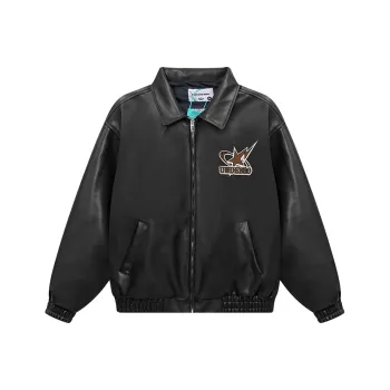 CULT OF INDIVIDUALITY Leather Jacket Men's Black