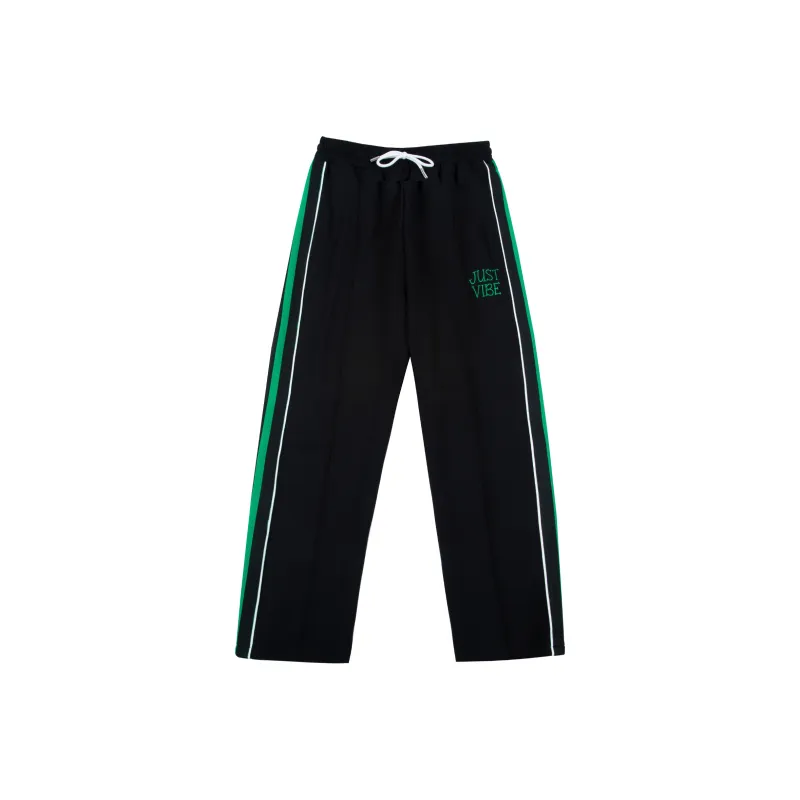 JUST VIBE Casual Pants Unisex Black-0