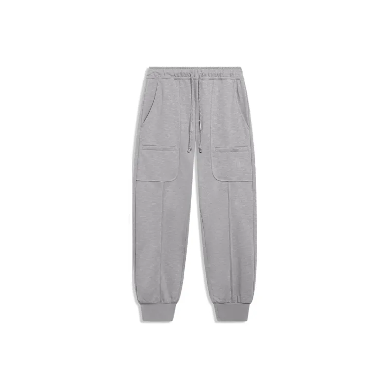 LiNing Knitted Sweatpants Men Frost Gray-0