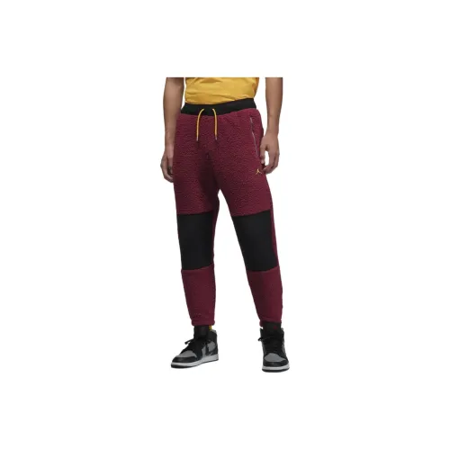 JORDAN Knitted Sweatpants Men Red