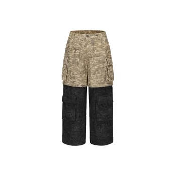 VANN VALRENCÉ Jeans Unisex Khaki Black Contrast
