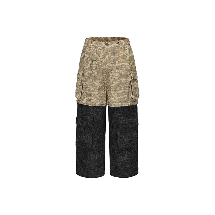 VANN VALRENCÉ Jeans Unisex Khaki Black Contrast-0