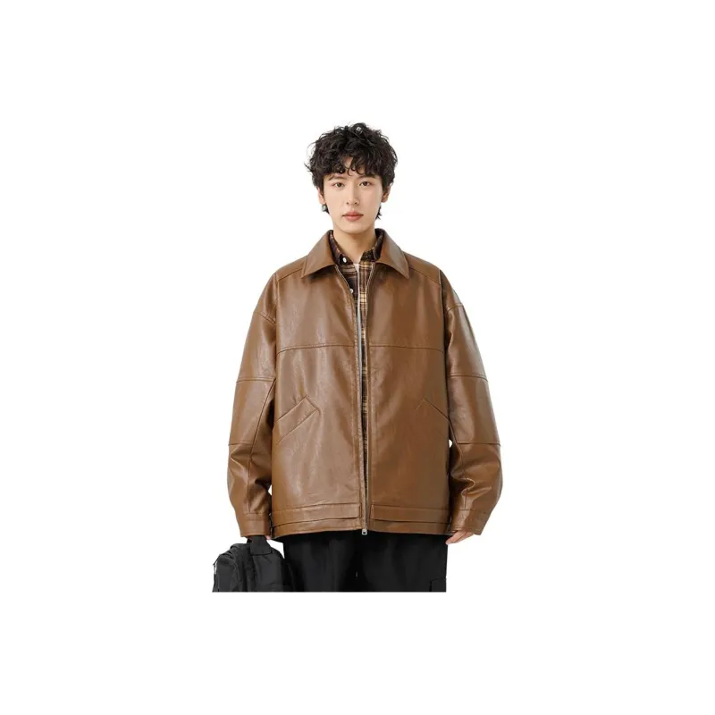 FOR FEAR THAT Leather Jacket Unisex-4