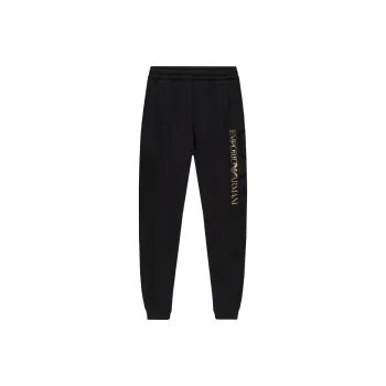 EMPORIO ARMANI Knitted Sports Pants Men's Black Gold