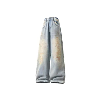 YINLEI Jeans Unisex Light Blue