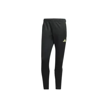Adidas Knitted Sweatpants Men Yellow Stripes Black