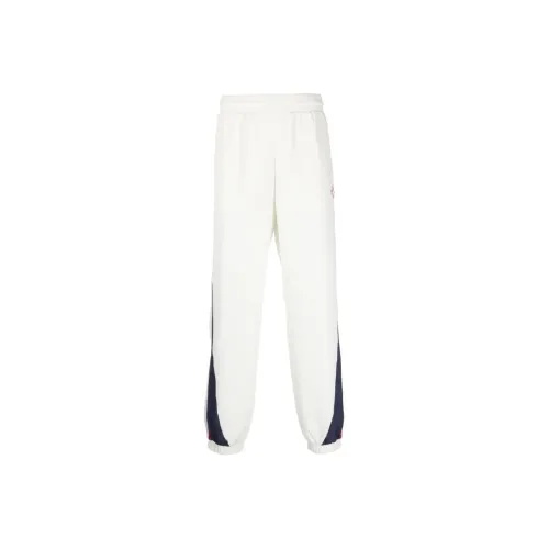 CASABLANCA Logo Patch Straight Leg Side Stripe Track Pants