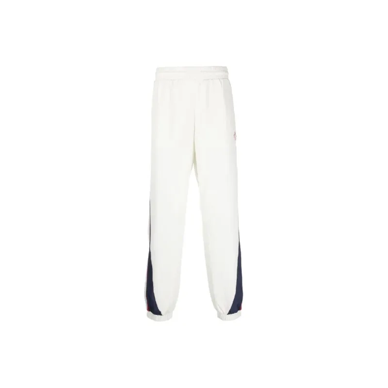 CASABLANCA Logo Patch Straight Leg Side Stripe Track Pants-0