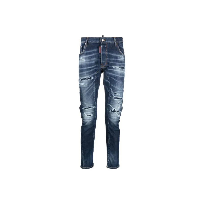 Dsquared2 Mid Rise Ripped Jeans-0