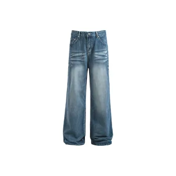 YearnObtainRainbow Jeans Unisex Washed Blue