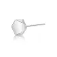 [Single Price]999 Fine Silver Geometric Stud Earrings