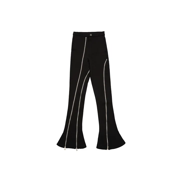 RICKYOUNG SS22 Casual Pants Unisex Black-0