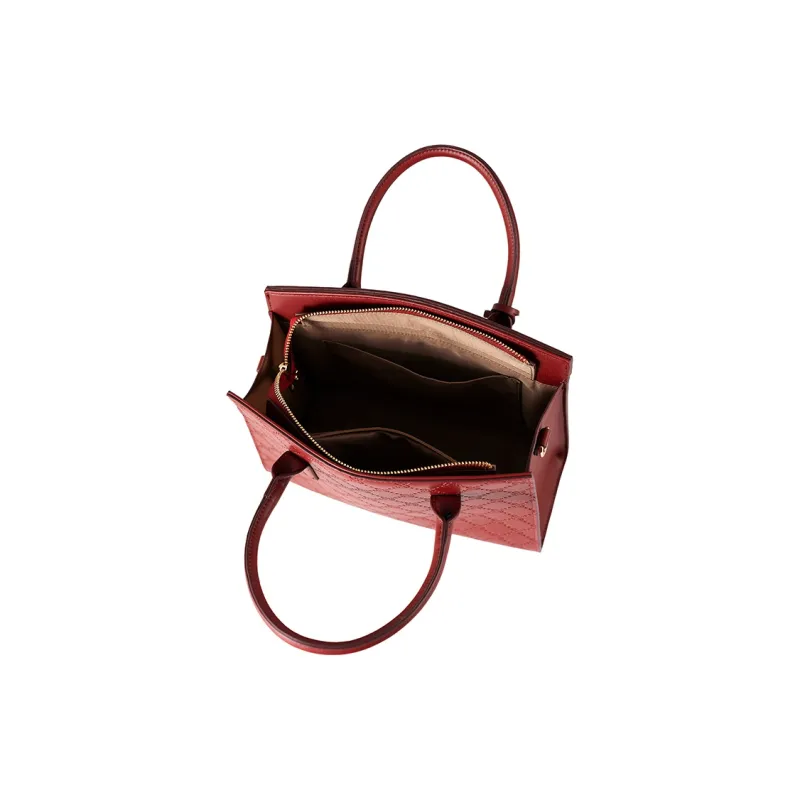 Vigno Synthetic Leather Handbag, One Shoulder, Crossbody Bag Regular Women's Red-6