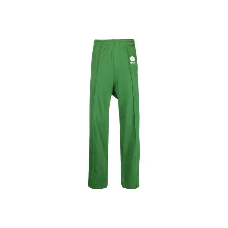KENZO Knitted Sweatpants Men Green-0