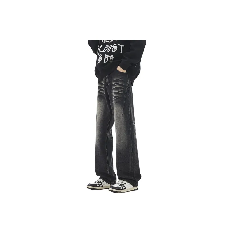IJRJ Jeans Unisex Black Gray Color-0