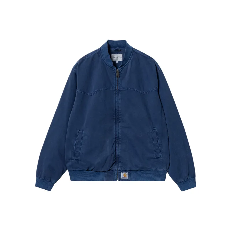 Carhartt WIP SS24 OG Santa Fe Bomber Jackets Coats Men's Marine Blue-0