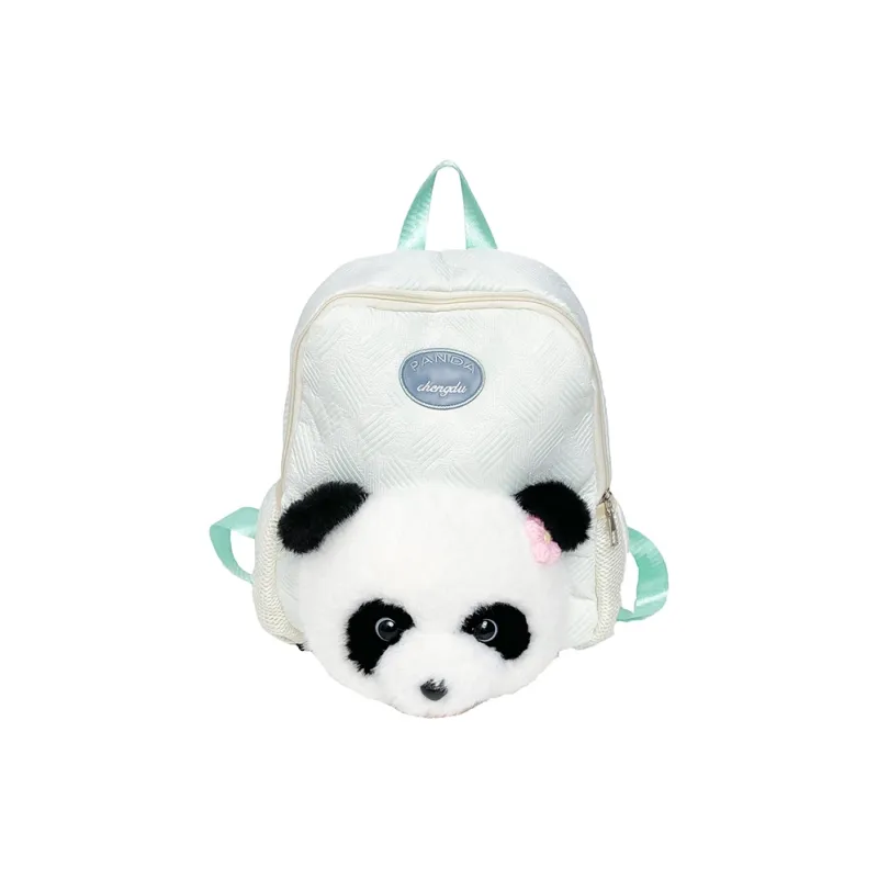 Debecca Plush Patchwork Backpack Large Size Women's Multicolor-0