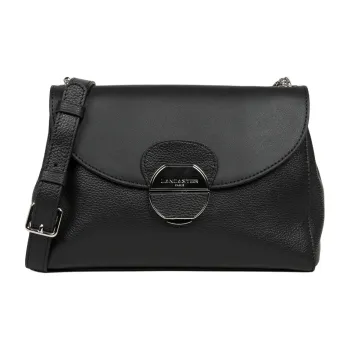 Lancaster Cow Leather Shoulder Bag, Crossbody Bag Women's Black