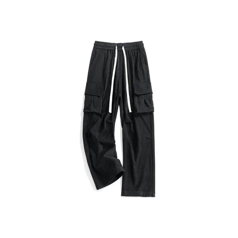 HCHUICHENG Cargo Pants Unisex Khaki-7