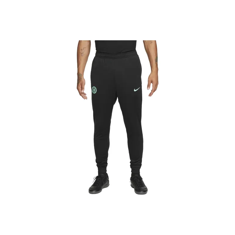 Nike Chelsea F.C. Strike Third Knitted Sports Pants Men's Black-0