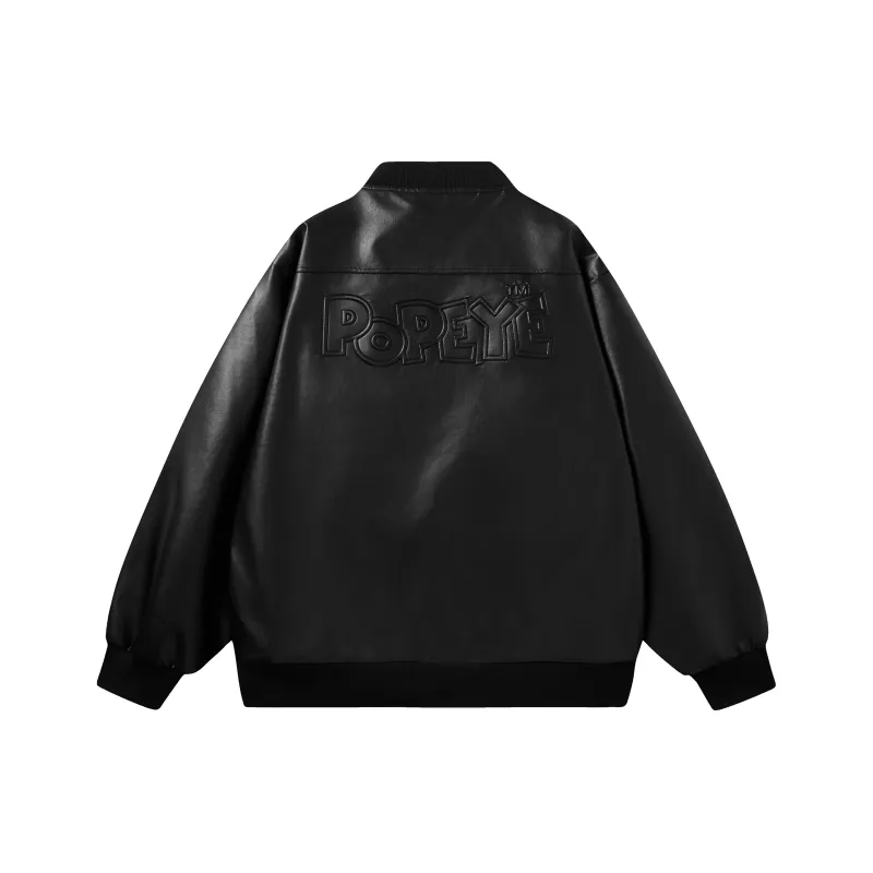 POPEYE Flight Jackets & Coats Leather Jacket Unisex-0