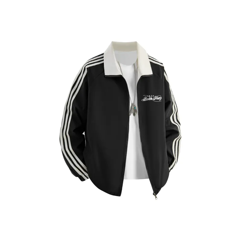 BOTH PLAY Jackets Coats Unisex Black-0