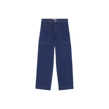Maison Kitsune Profile Fox Embroidered Workwear Jeans