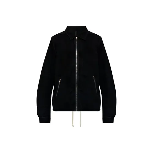 draped open jacket