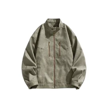Lulifama Jackets Coats Unisex Lime Gray