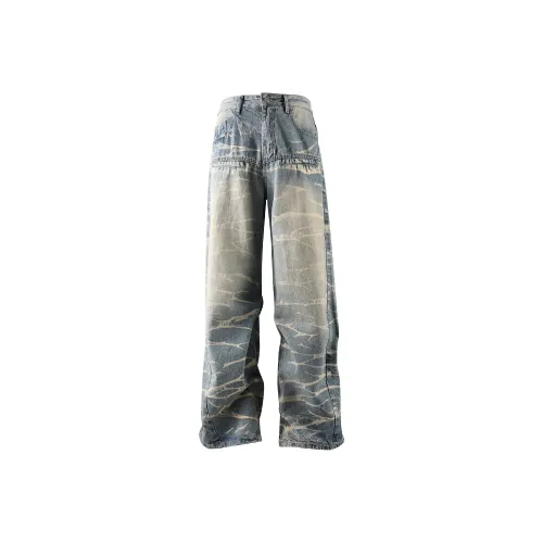 HOZZS Jeans Unisex Light Blue