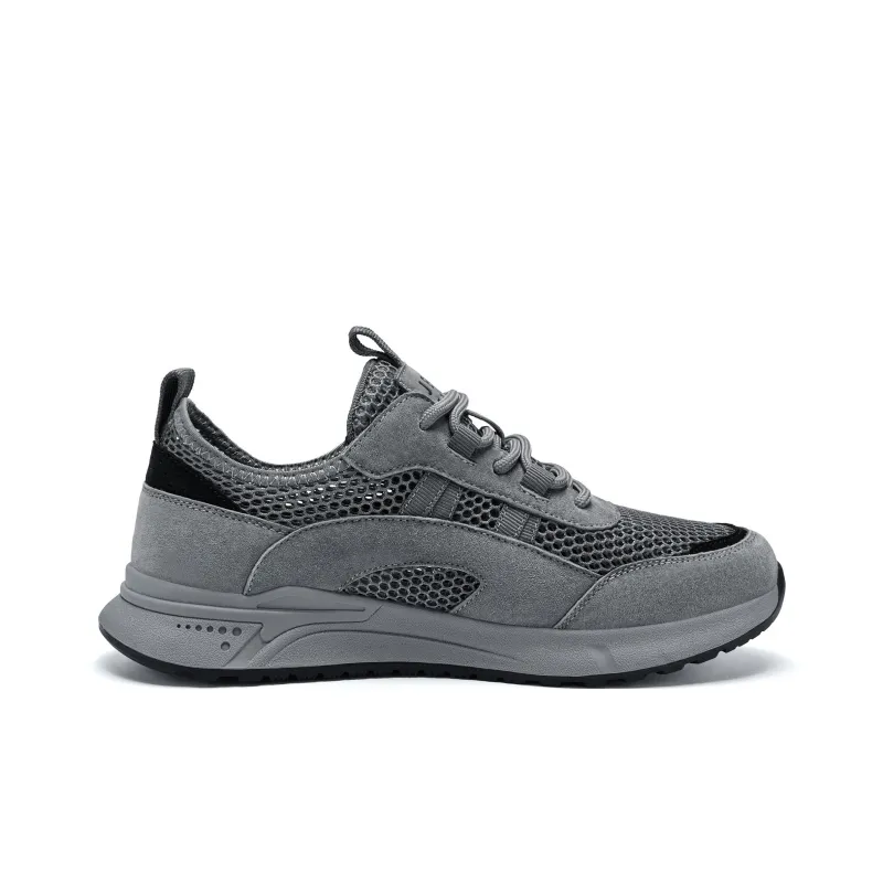 JEEP SPIRIT Black Myth Slip Resistant, Abrasion Resistant, Breathable Low Top Casual Shoes Men's Gray-1