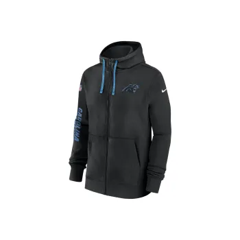 Nike Carolina Panthers Sideline Team Issue Club Men's Nike Full Zip Hoodie