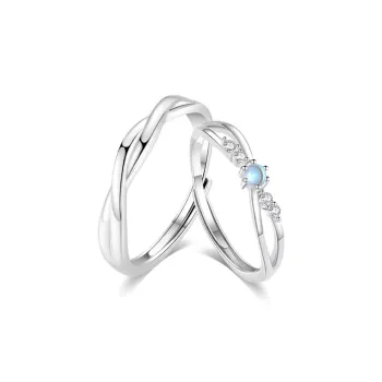 Master Kim Glass Cat Eye Adjustable Ring Unisex