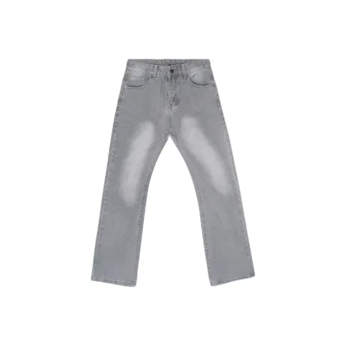 Menglaini Jeans Unisex Gray