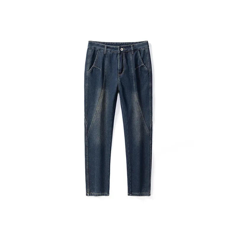 FASTFISH Jeans Men's Vintage Blue-2
