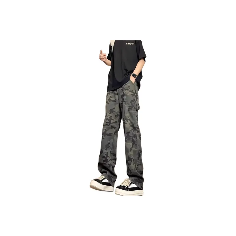 KVIV Jeans Men's Army Green Camouflage-0