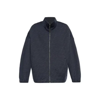 FENDI Monogram Printed Zipped Sweatshirt