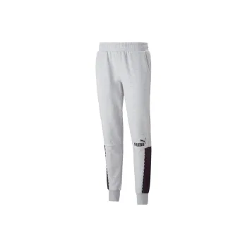 PUMA Essentials Block Tape Sweatpants Men Knitted Sports Pants Men's Gray