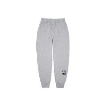 MLB New York Yankees Knitted Sweatpants Unisex Heather Gray