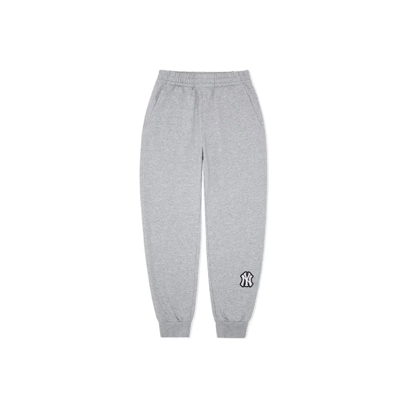 MLB New York Yankees Knitted Sweatpants Unisex Heather Gray-0