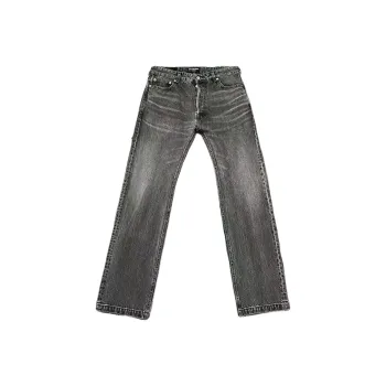 Balenciaga SS22 Jeans Regular Fit Unisex Gray Black