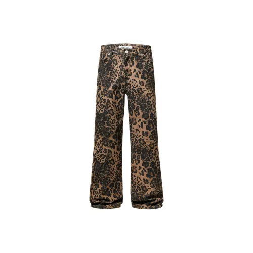 TINA GIA Jeans Men's Leopard Print